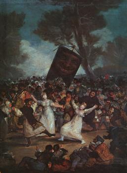 Francisco De Goya : The Burial of the Sardine II